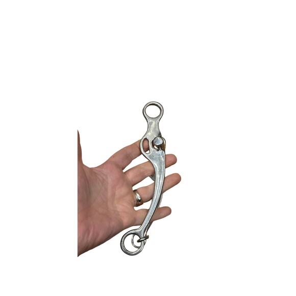 New Snaffle Bit w/ Slobber Bar 5” - Picture 4 of 4